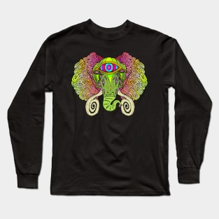 Elephant Head Long Sleeve T-Shirt